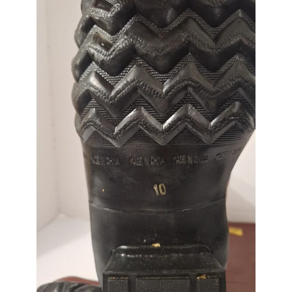 Ranger Honeywell Rubber Insulated Steel Toe Work Boots Sz 10 Red ASTM F2413-11